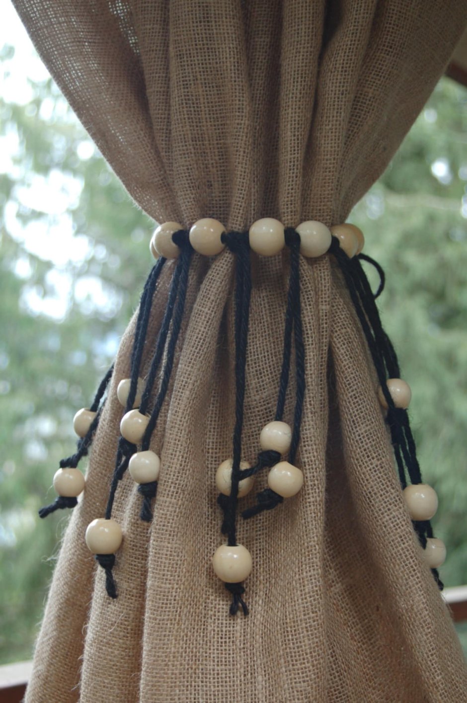 Шторы из Мешковины для беседки