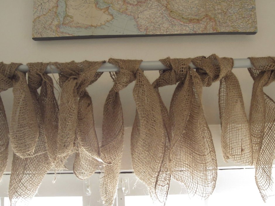 Шторы из Мешковины