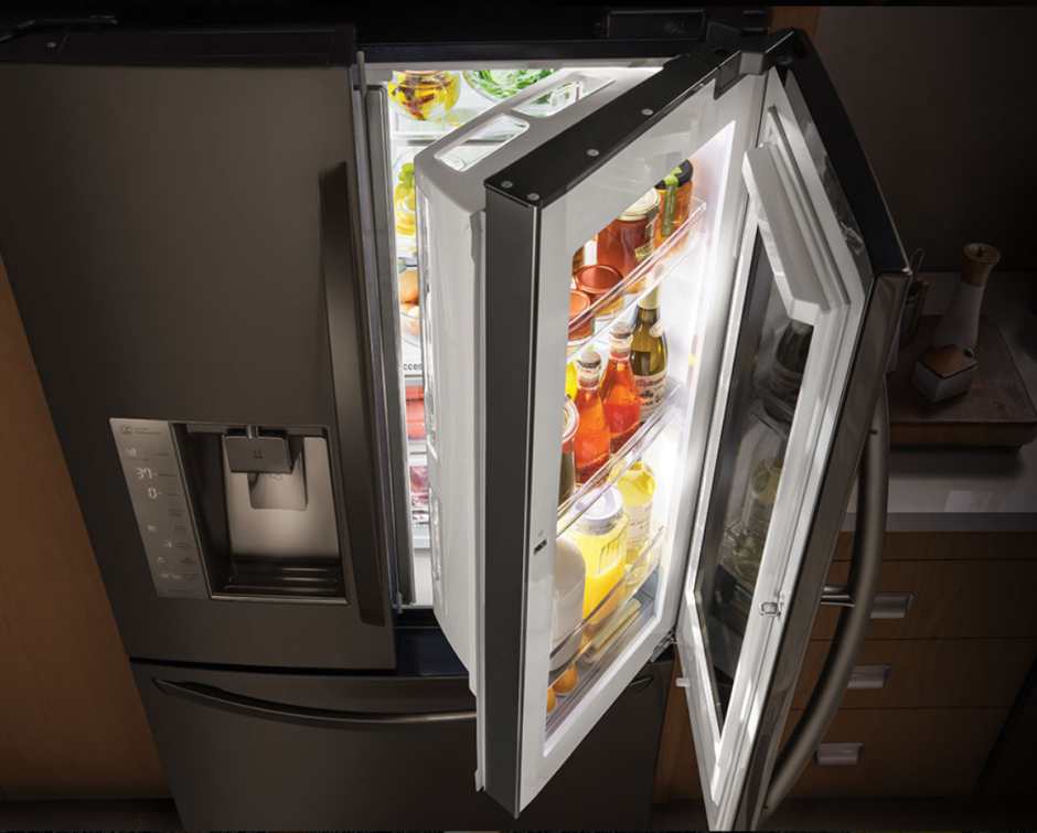 Холодильник с прозрачной дверью лж