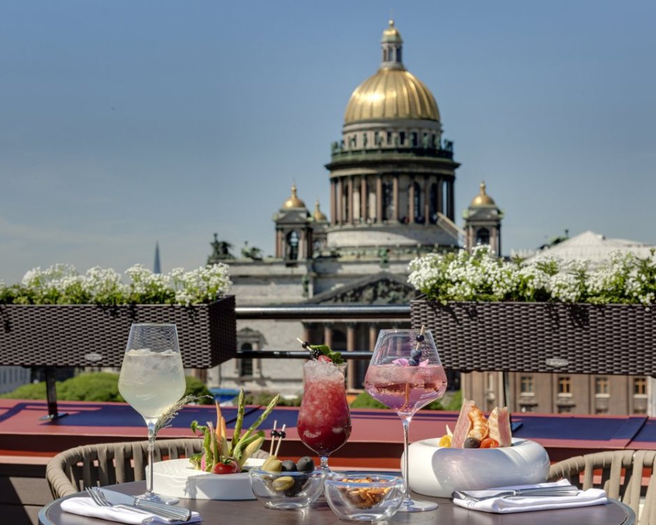 Ресторан на террасе СПБ Исаакиевский собор