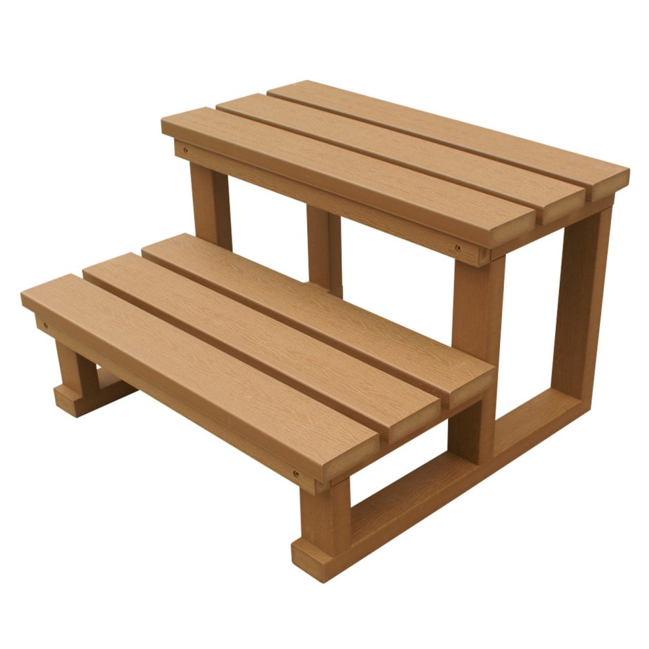 Скамейка ступенька деревянная