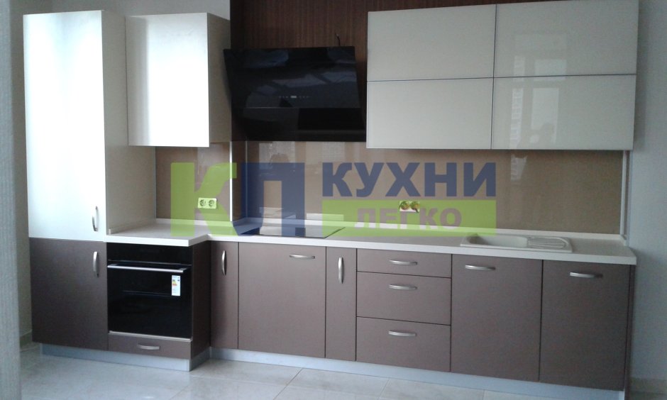 Кухня цвет мокко матовый
