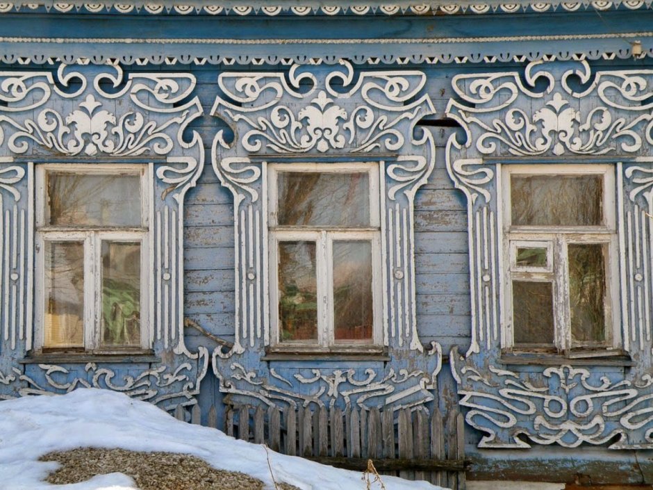 Резные окна Володарского района Нижегородской