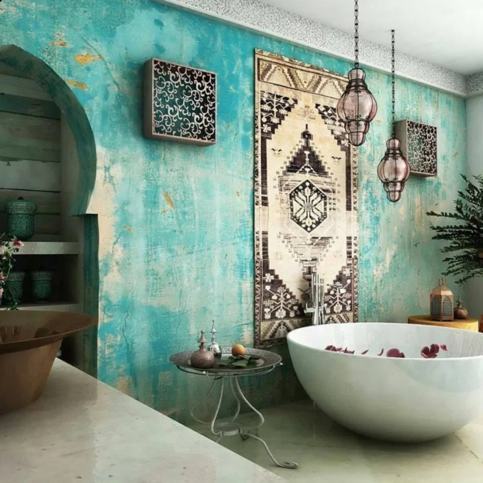 Ванна в современном марокканском стиле
