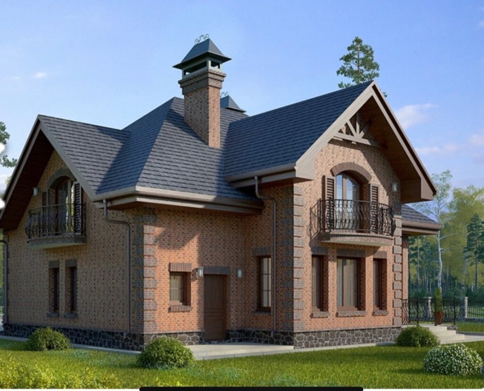 Красивая кирпичная