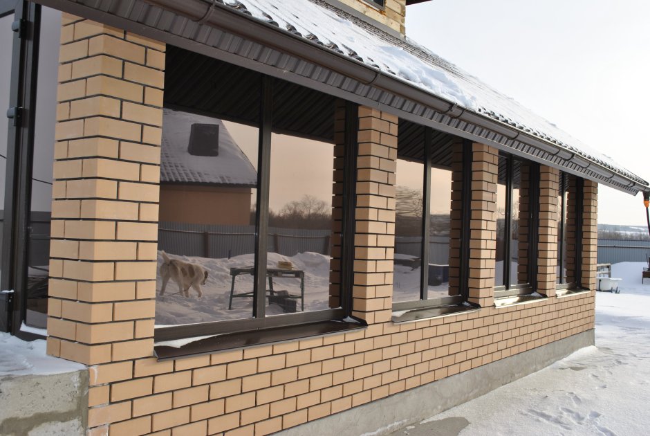 Веранда из кирпича