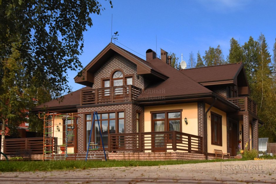 Терраса к дому из кирпича