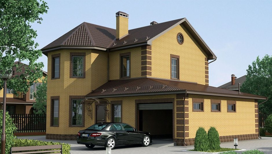 Кирпичный коттедж 150м2