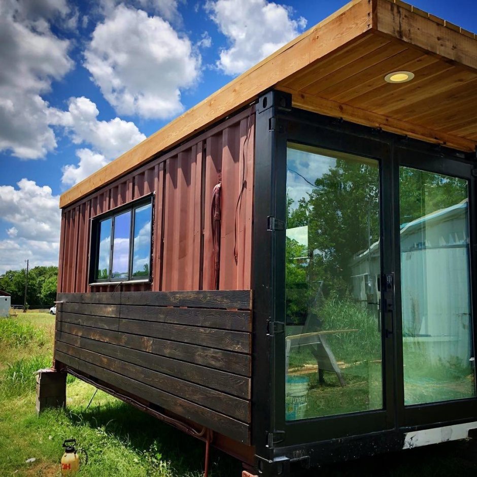 Tiny House с односкатной крышей