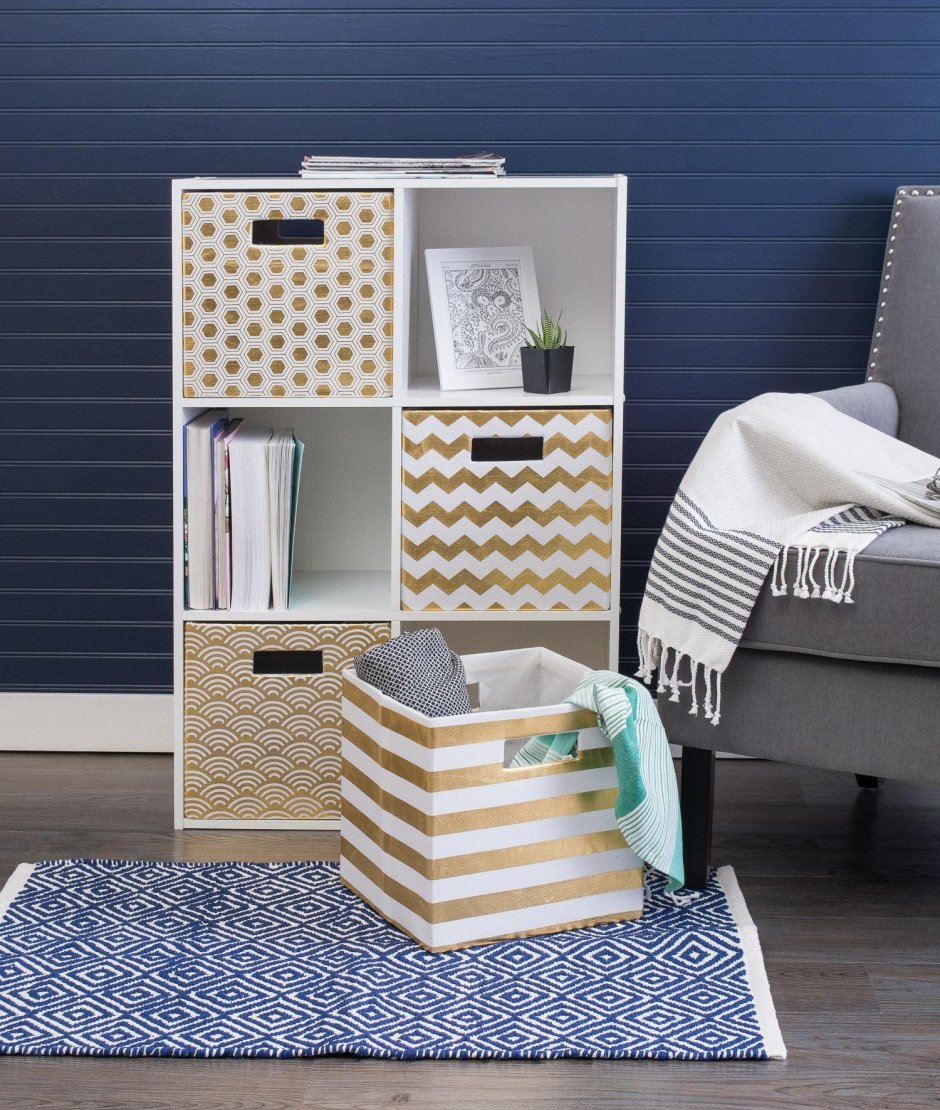 Коробки для хранения в интерьере