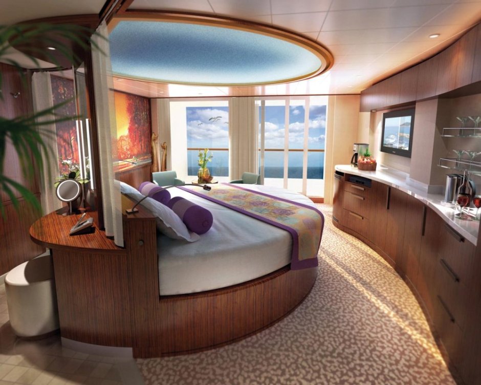 Шикарные каюты на лайнере