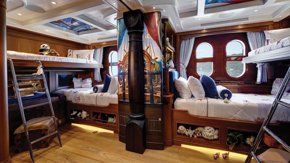 Суперяхта каюта капитана