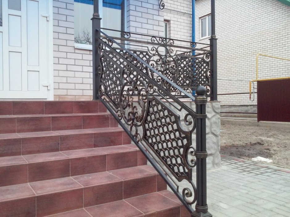 Кованые перила для лестницы