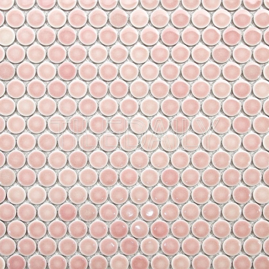 Розовая мелкая плитка
