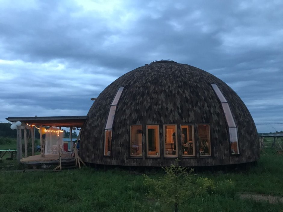 Купольный дом стратодезический купол