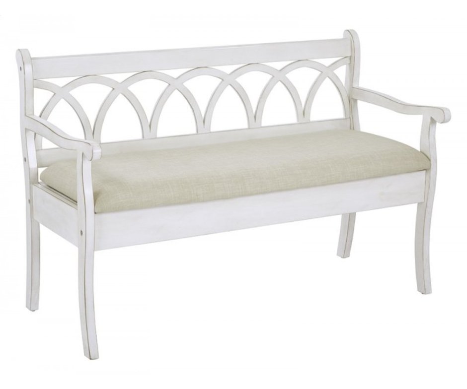 Скамья в прихожую со спинкой