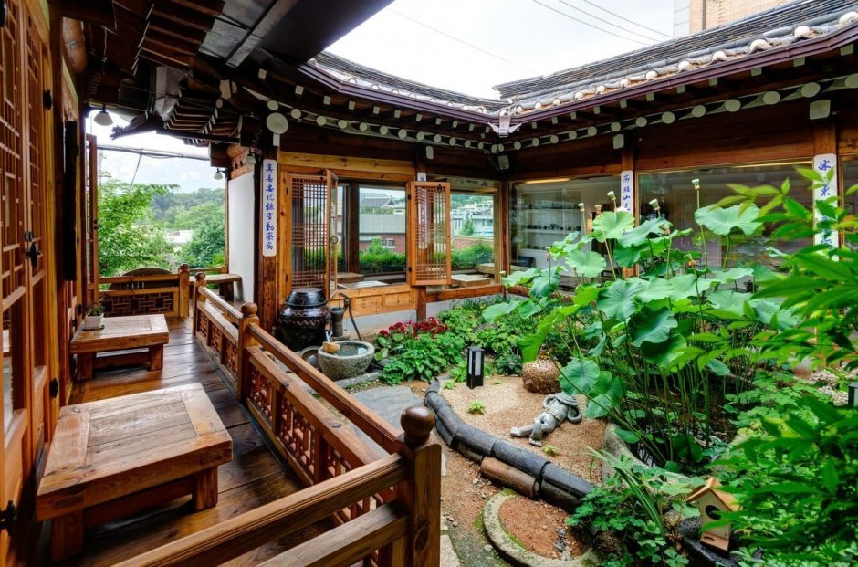 Традиционный корейский дом Ханок план