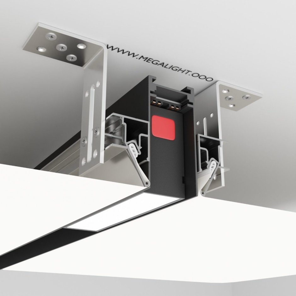Трековая система Magnetic s25 2000mm в профиле для натяжных потолков Flexy