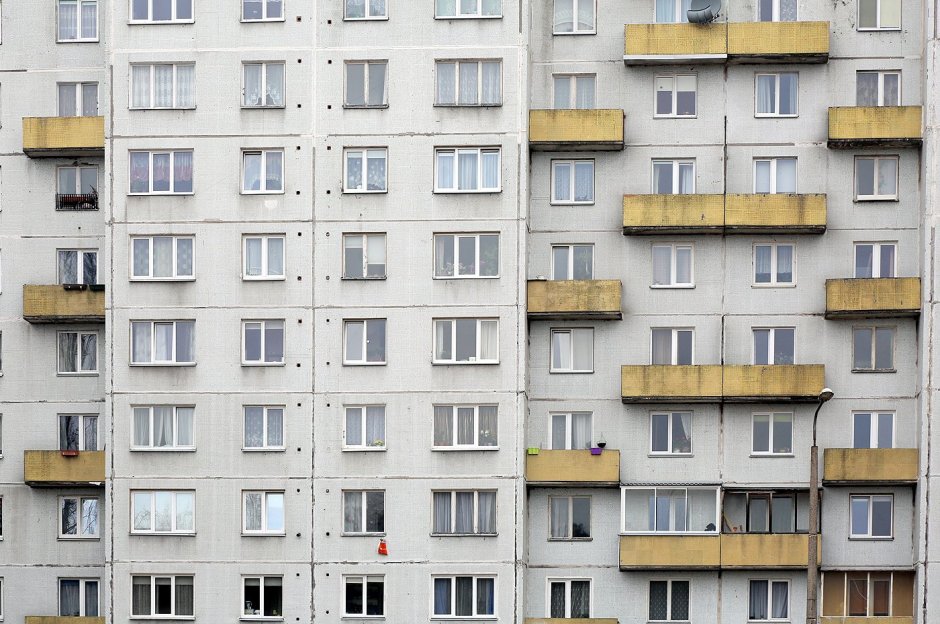 Панельный дом фасад