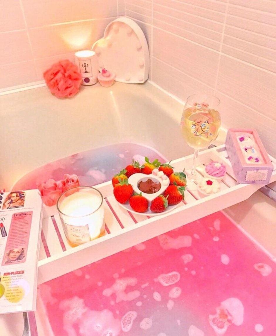 Романтика в ванной комнате