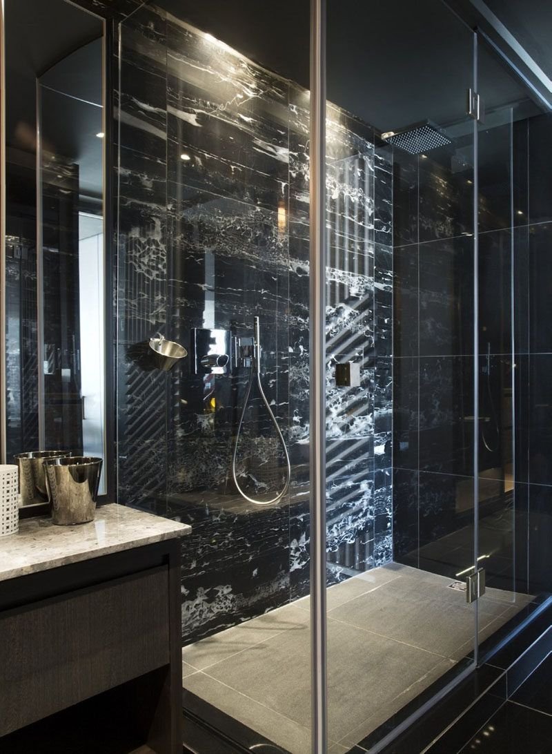 Душевая кабина Marble Black