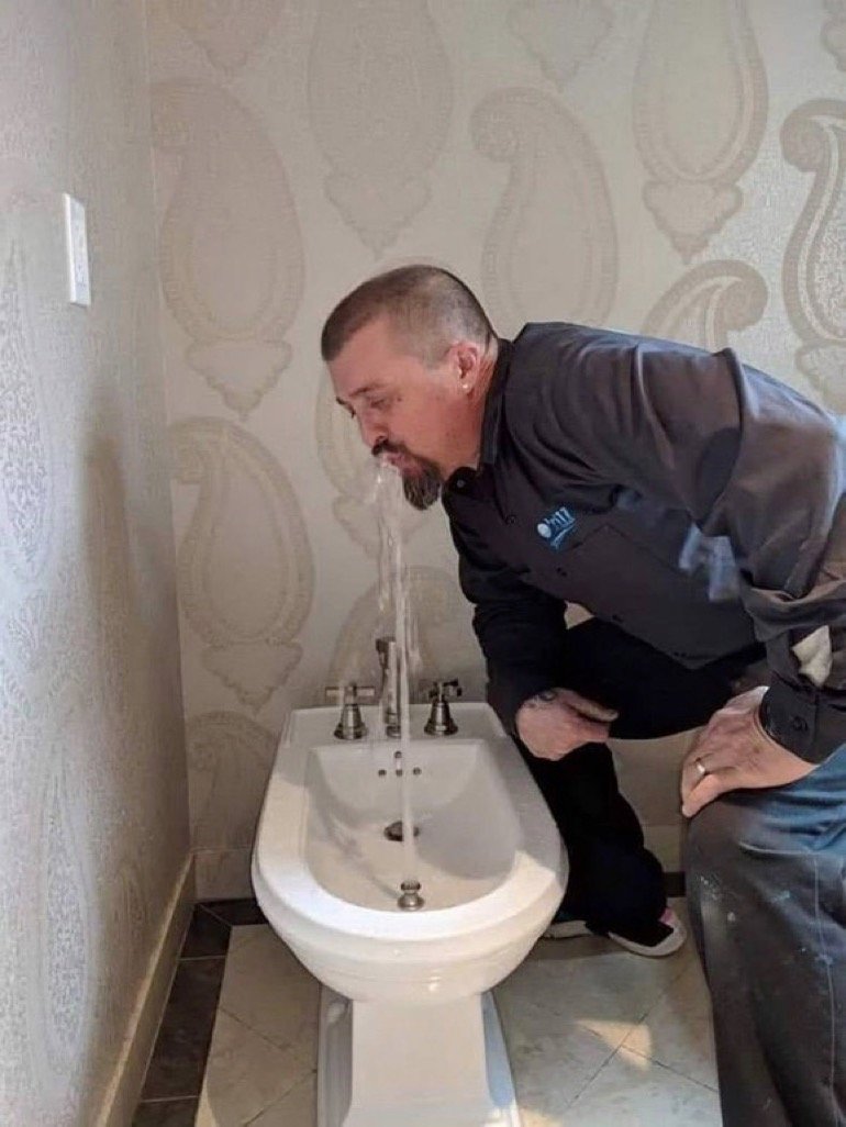 Биде с фонтанчиком