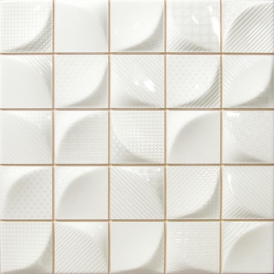 Мозаика керамическая Medina White 26x30 белый