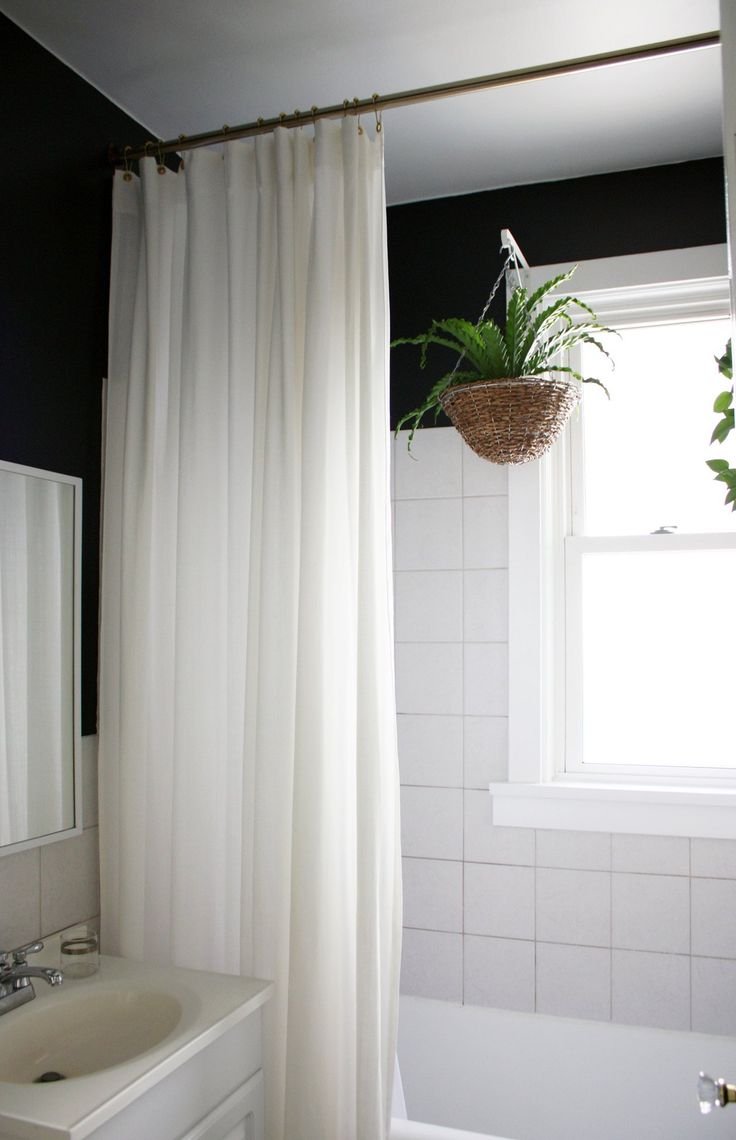 Современная штора для ванной комнаты