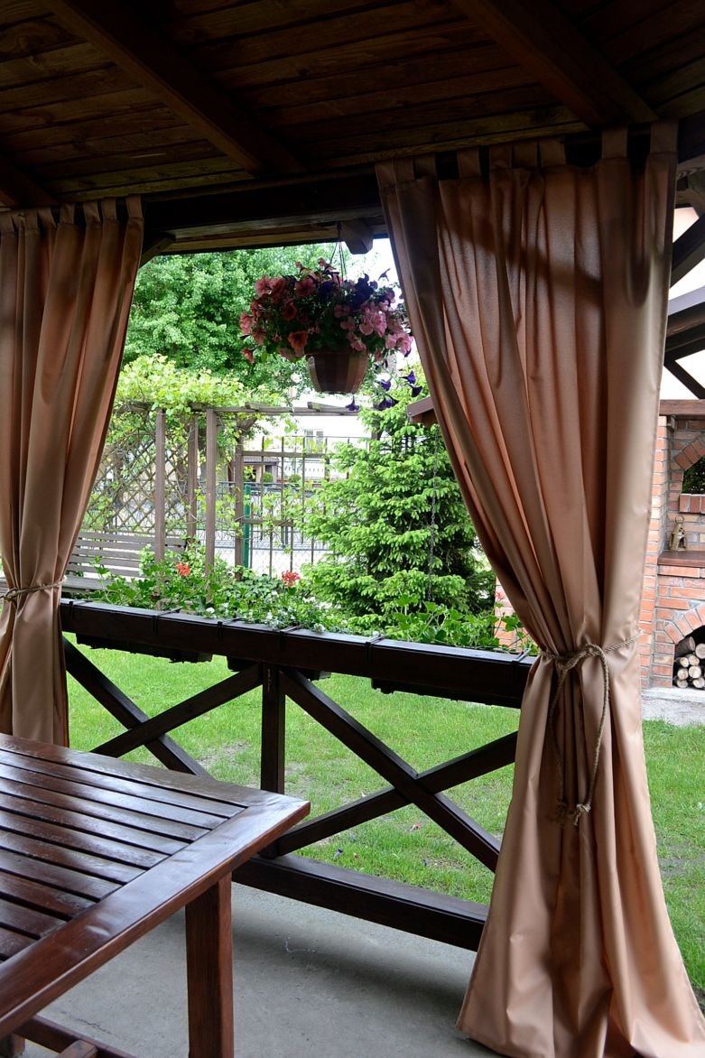 Занавески на веранду