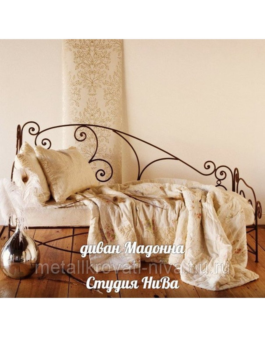 Кровать кушетка кованная