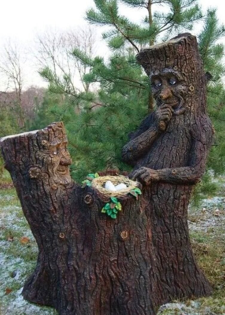 Декоративный пень