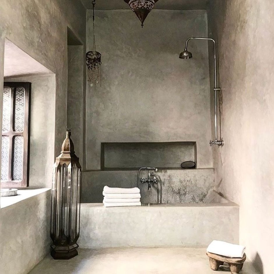 Марокканская штукатурка в ванной