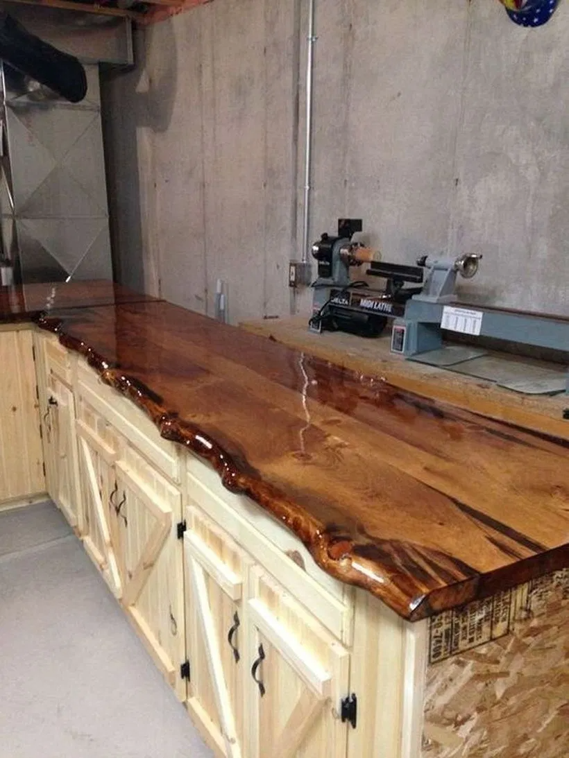 Кухонная столешница из массива дерева