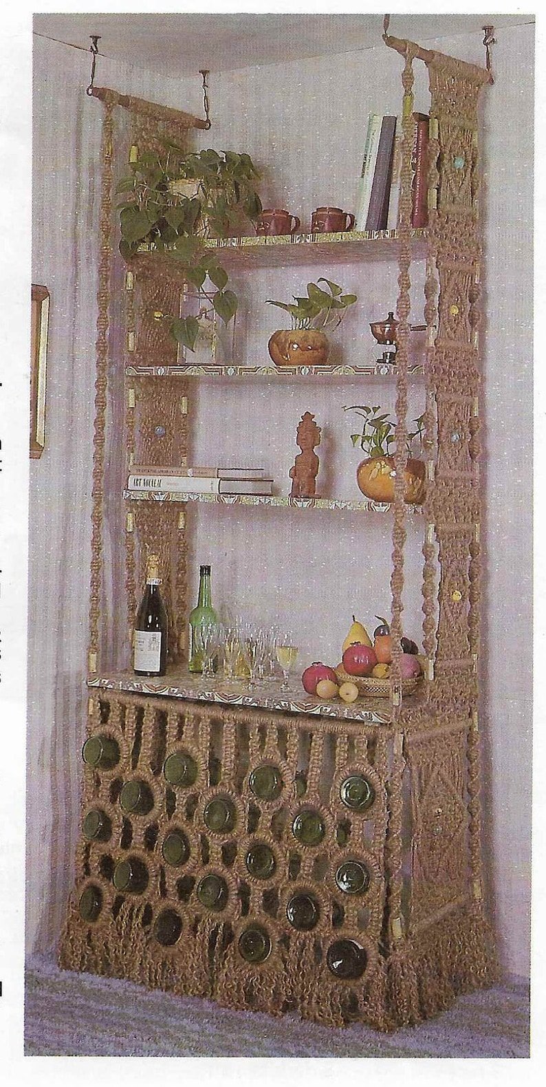 Полки макраме