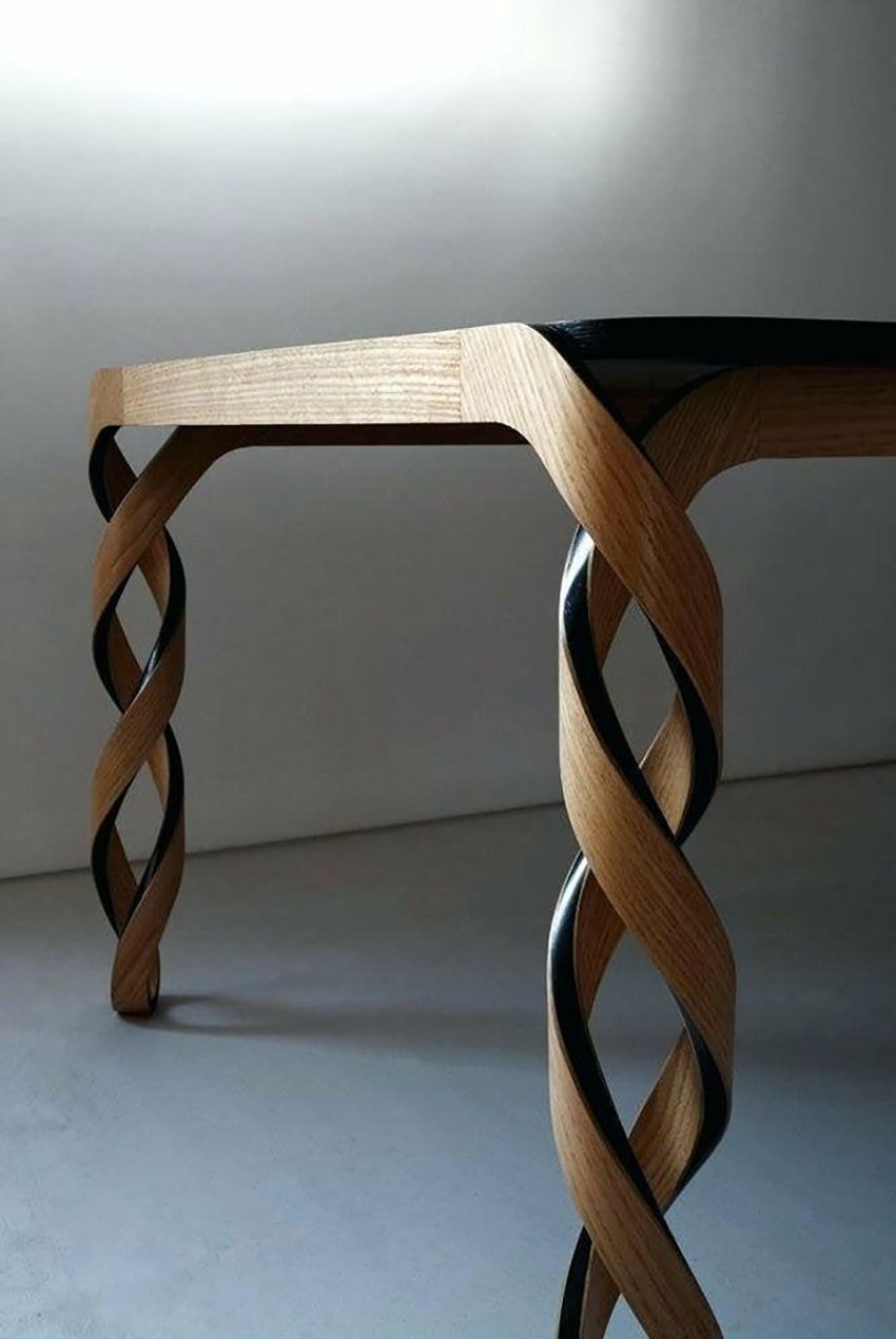 Необычные ножки для деревянного стола