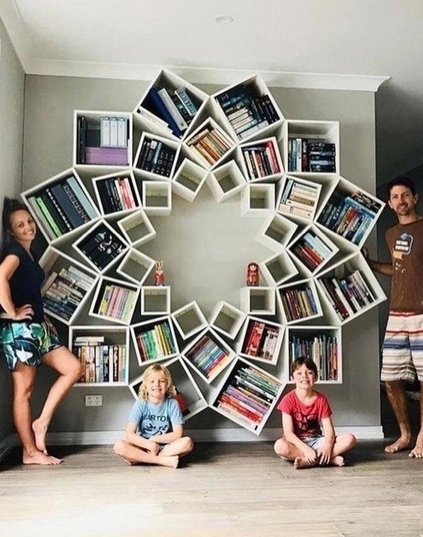 Необычные книжные стеллажи