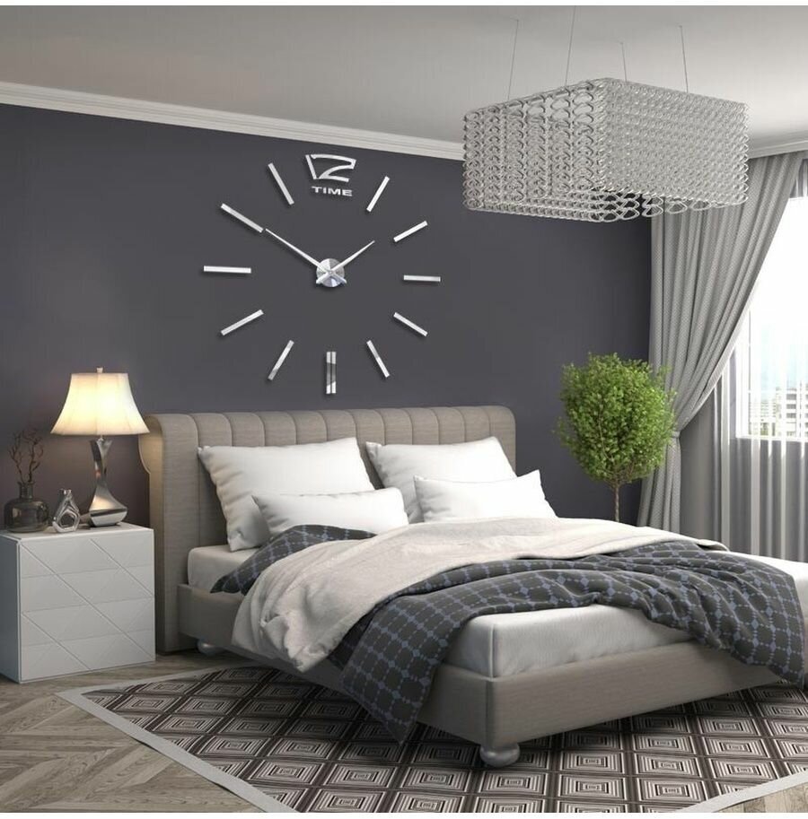 Часы настенные кварцевые 3d Decor hard Wall Standart 100 см