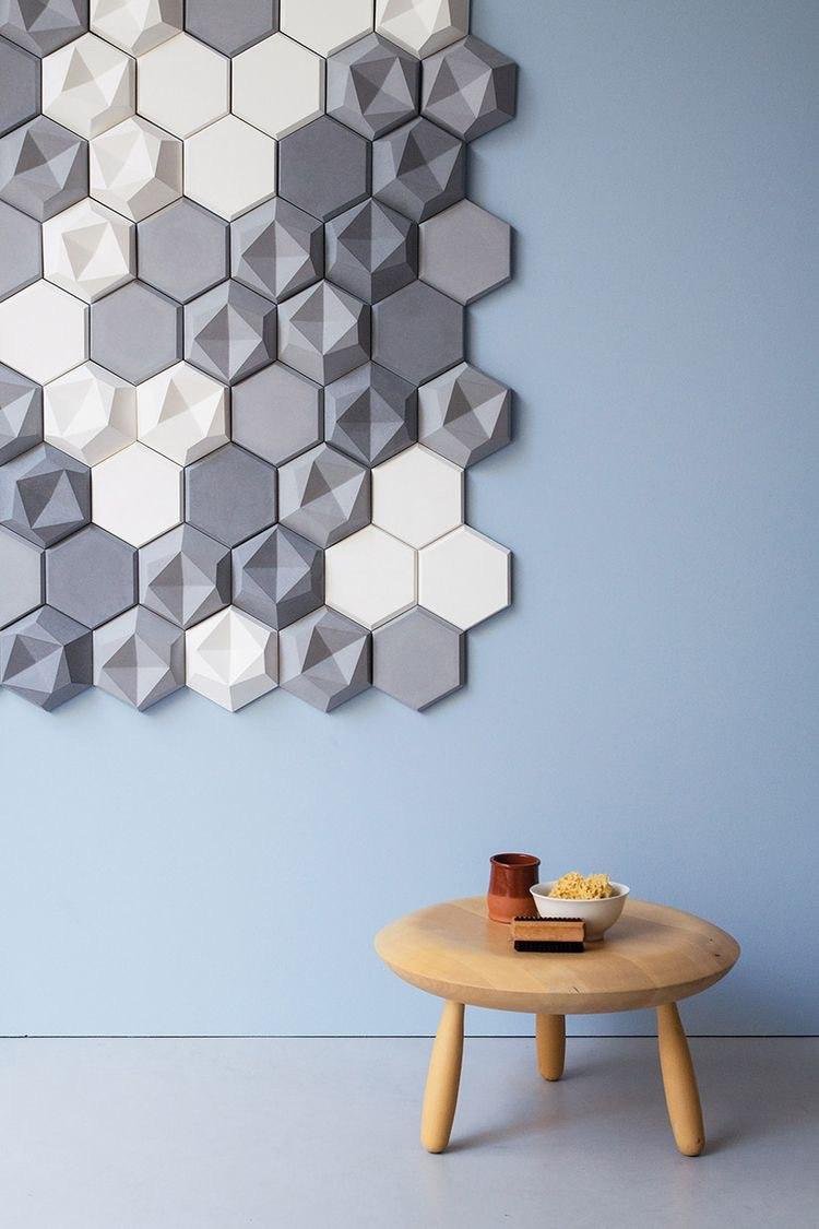 Гипсовые стеновые панели соты Hexagon