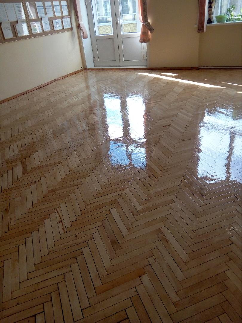 Отциклевать пол