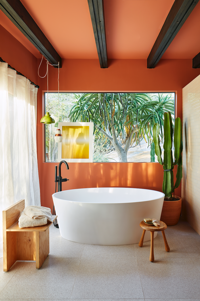 Orange Bath Tub