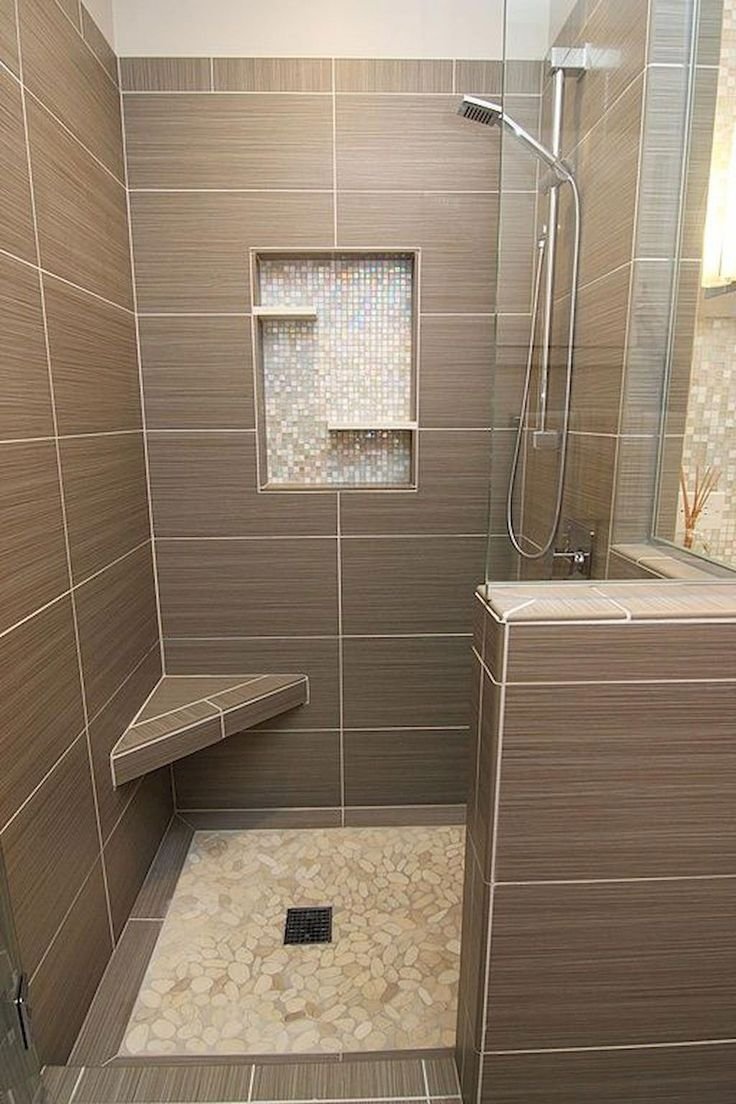Ванные комнаты с душевой из плитки