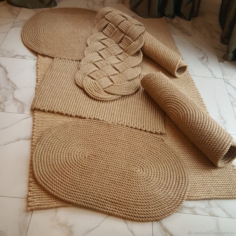 Сканди коврик из джута