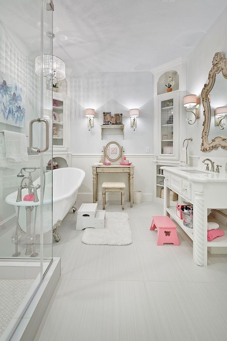 Стиль Shabby Chic ванная