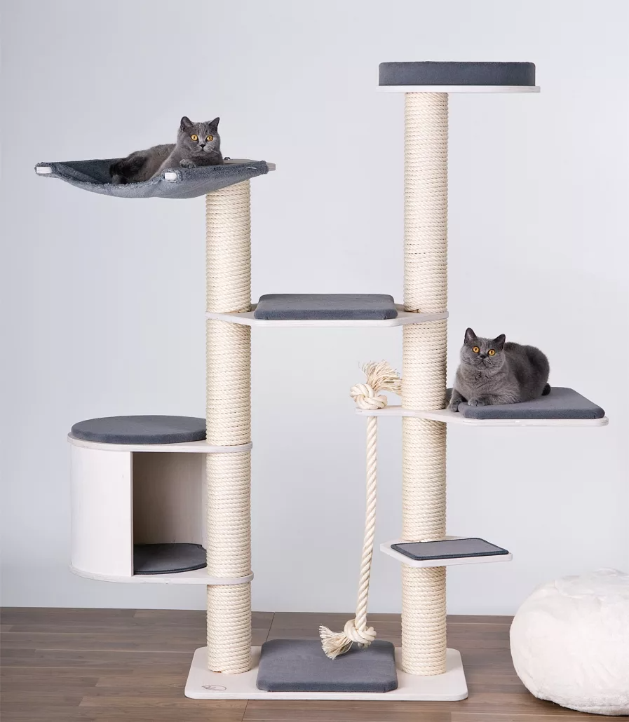 Кошачьи настенные домики с когтеточкой