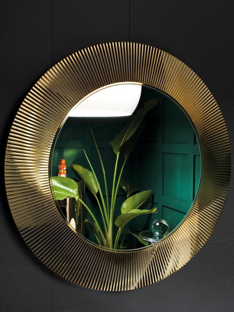 Kartell by Laufen зеркало ø780 мм, цвет янтарь