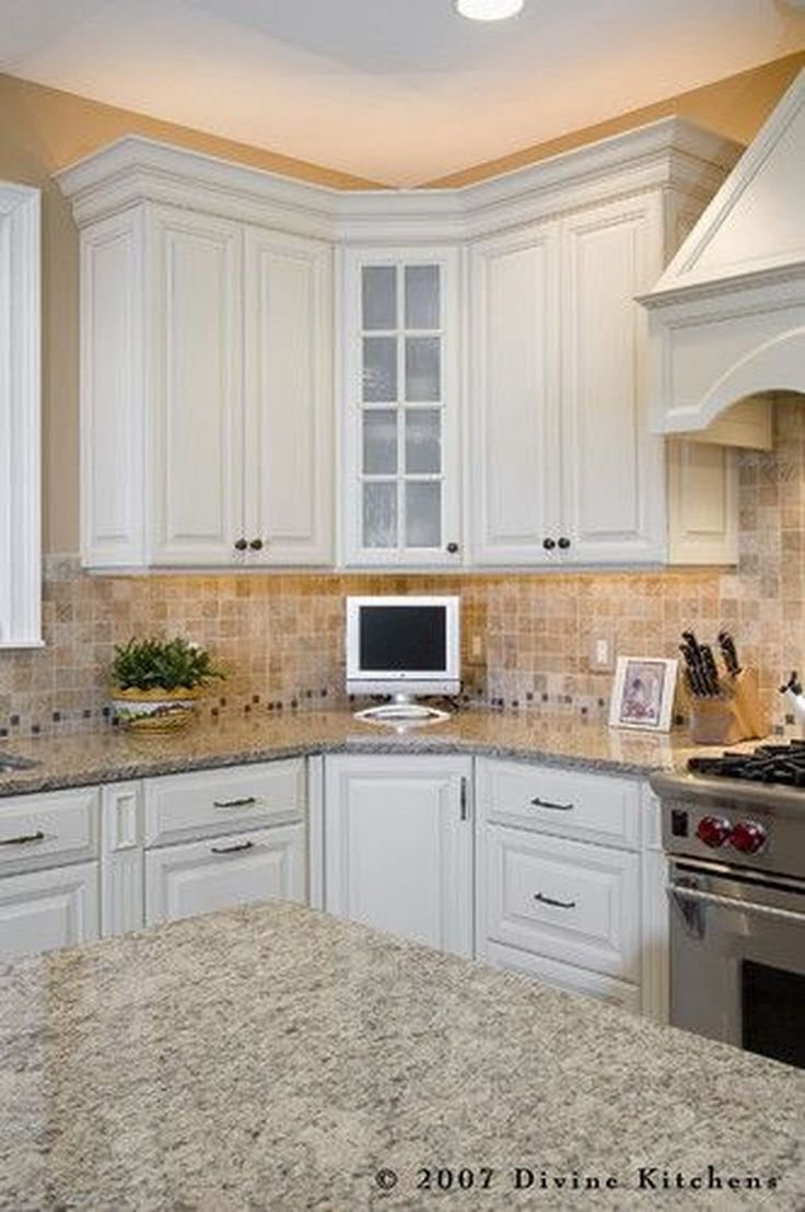 Corner Kitchen Cabinet Glass
