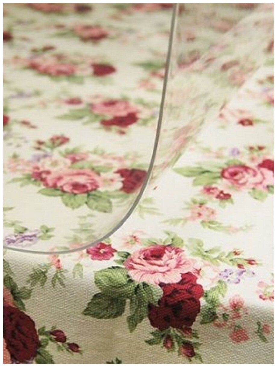 Силиконовая пленка на тканевой скатерти