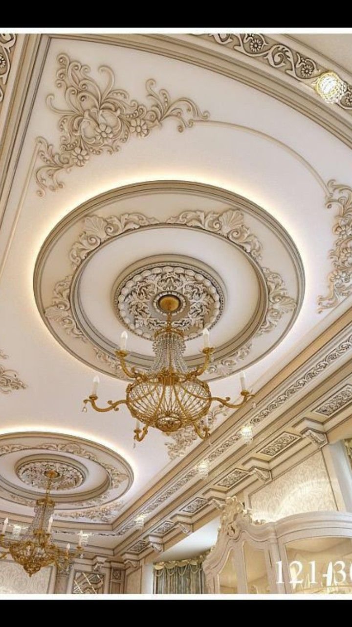 Классические фигурные потолки