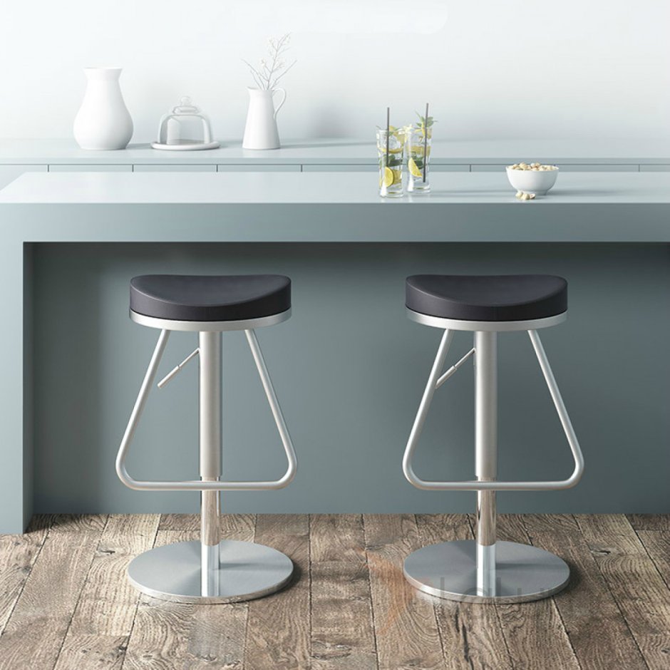 Стул барный Woodville Eames металл/искусственная кожа