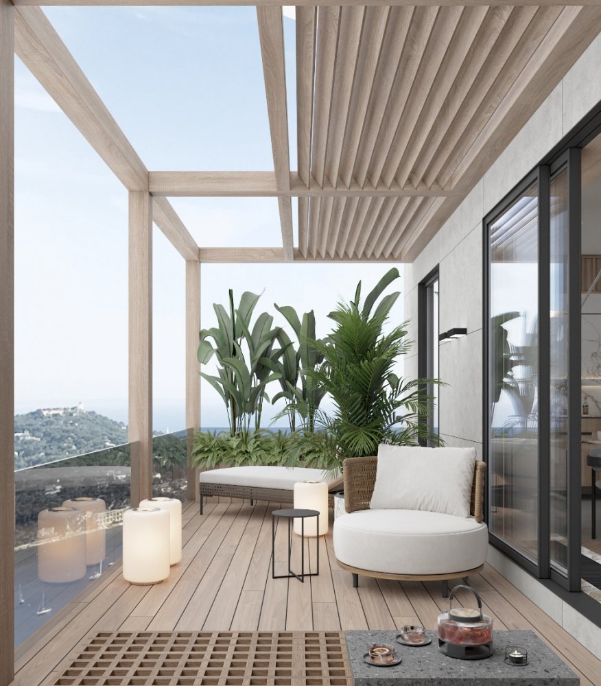 Long Exterior balcon Design